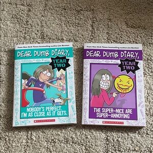 Scholastic Dear Dumb Diary Set - Teal and Lavender